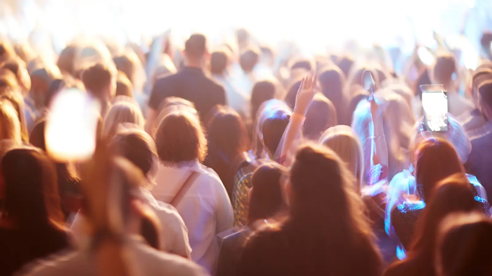 mass audience at a concert