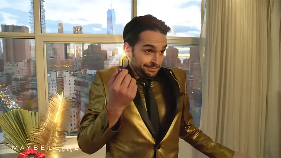 screenshot from That Boss Life showing the bellhop stealing the mascara
