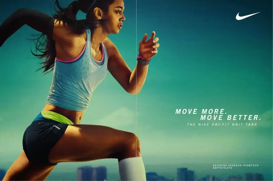 athlete running and looking successful