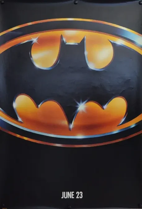 Batman advance poster featuring the iconic symbol