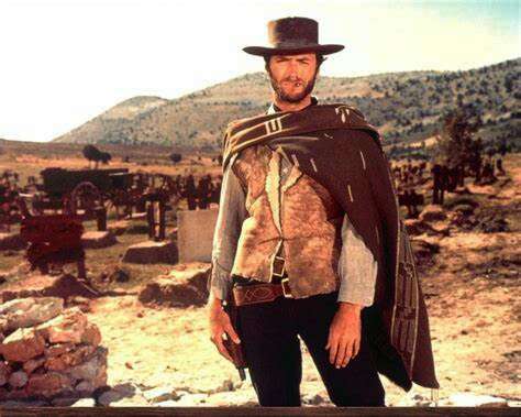 Clint Eastwood in his cowboy outfit