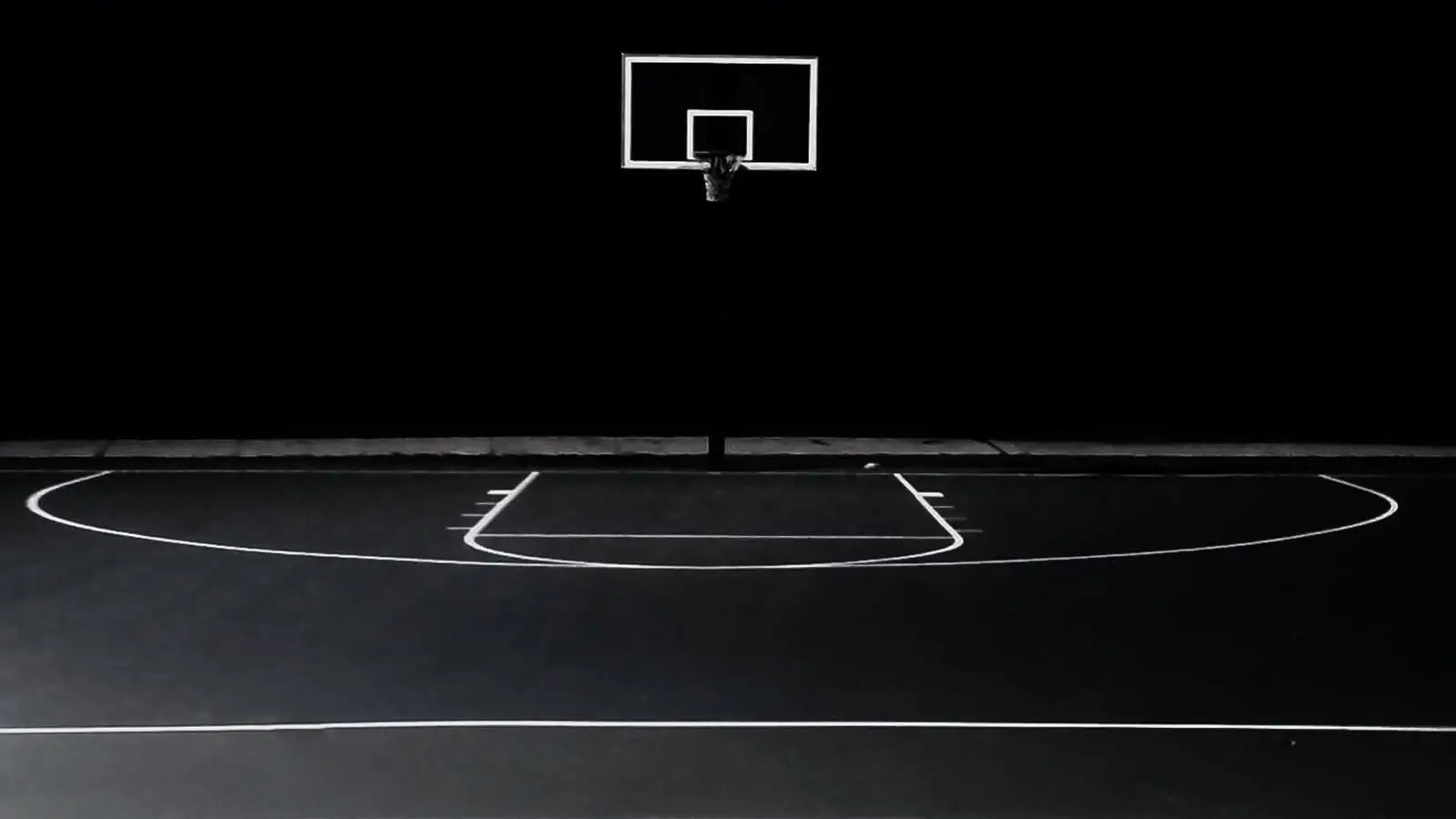 empty basketball court
