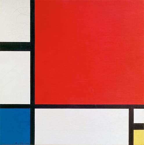 Piet Mondrian painting