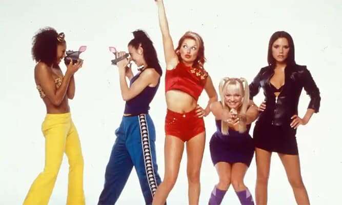 The Spice Girls posing