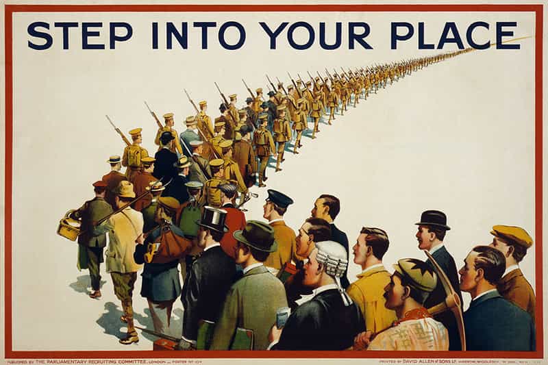 World War One Recruitment Poster Propaganda