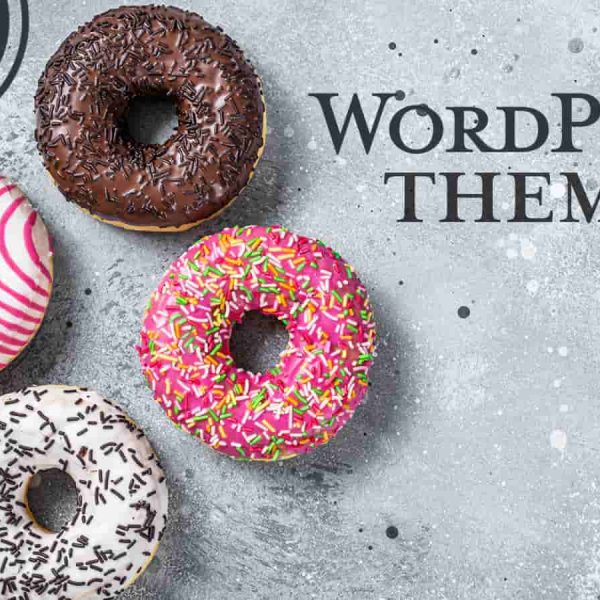 visualisation of wordpress themes as donuts