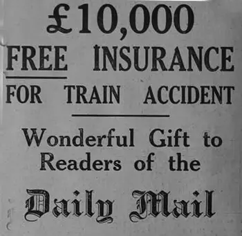 Daily Mail Insurance Promotion from 1927