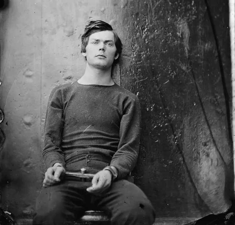 portrait of Lewis Payne in the prison cell