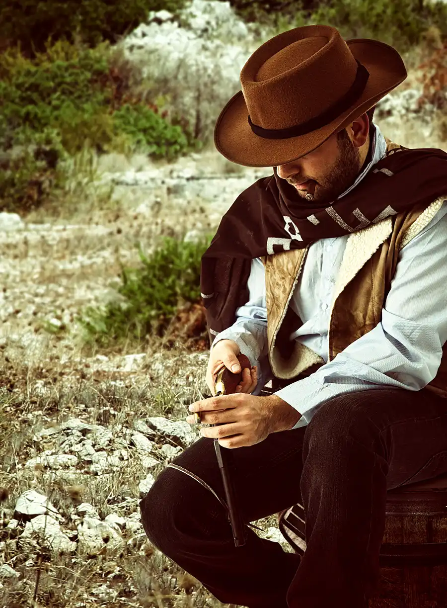 the cowboy iconography in Western films