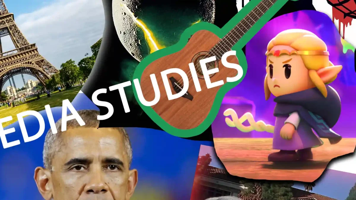 collage of media images