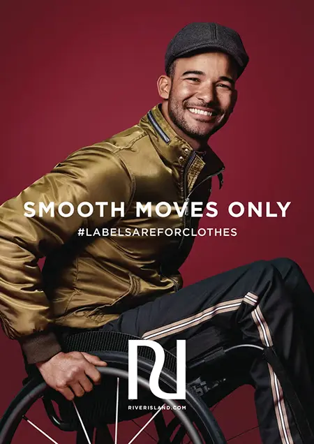 Jordan Luce posing for the campaign